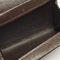 Pre Owned Louis Vuitton Damier Ebene Porte Monnaie Plat Purse