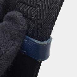 Pre Owned Louis Vuitton Gaston Wearable Wallet Navy Monogram Shadow