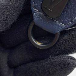 Pre Owned Louis Vuitton Gaston Wearable Wallet Navy Monogram Shadow