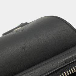 Pre Owned حقيبة لوبيتون أفنيو سليغ جلد إنفيني داميي أسود