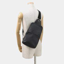 Pre Owned حقيبة لوبيتون أفنيو سليغ جلد إنفيني داميي أسود