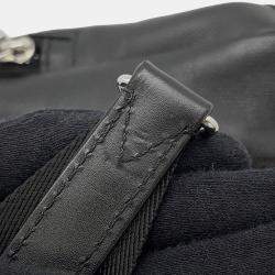 Pre Owned حقيبة لوبيتون أفنيو سليغ جلد إنفيني داميي أسود