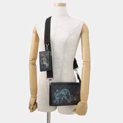 Pre Owned Louis Vuitton Gaston Wearable Wallet Noir Damier Graphite