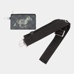 Pre Owned Louis Vuitton Gaston Wearable Wallet Noir Damier Graphite