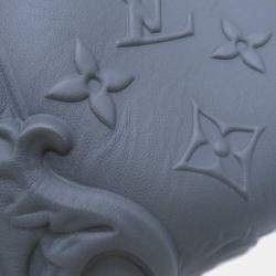 Pre Owned Louis Vuitton City Keepall Dark Shadow Gray Monogram Calf Leather