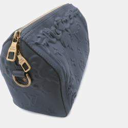 Pre Owned Louis Vuitton City Keepall Dark Shadow Gray Monogram Calf Leather