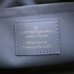 Pre Owned Louis Vuitton City Keepall Dark Shadow Gray Monogram Calf Leather