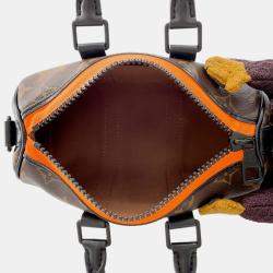 Pre Owned Louis Vuitton Lv Friend Monkey Keepall Brown Monogram Size XS