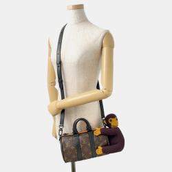 Pre Owned Louis Vuitton Lv Friend Monkey Keepall Brown Monogram Size XS