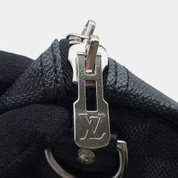 Pre Owned Louis Vuitton Keepall Bandouliere Noir Damier Graphite Size 55