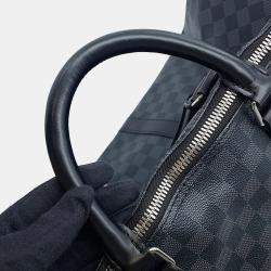 Pre Owned Louis Vuitton Keepall Bandouliere Noir Damier Graphite Size 55