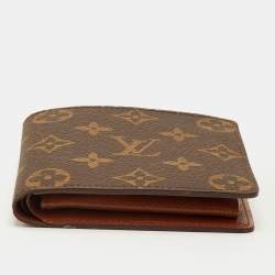 Pre Owned محفظة بتصميم مطوي متعددة لوي فيتون قماش مونوغرام
