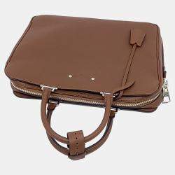 Pre Owned Louis Vuitton Brown Leather Armand Briefcase