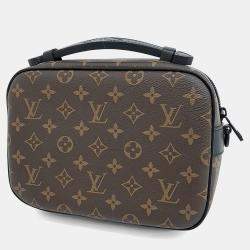 Pre Owned Louis Vuitton Brown PVC S-Lock Messenger Bag