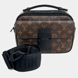 Pre Owned Louis Vuitton Brown PVC S-Lock Messenger Bag