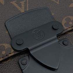 Pre Owned Louis Vuitton Brown PVC S-Lock Messenger Bag