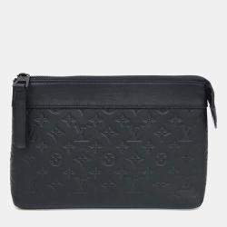 مملوكة مسبقًا حقيبة بوشيت فواياج سوفليه جلد أسود لوي فيتون شادو