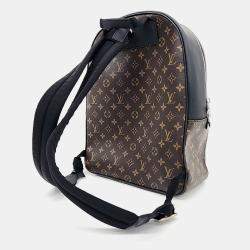 Pre Owned Louis Vuitton Black, Brown Coated Canvas Makassar Josh Backpack