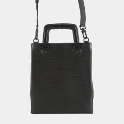 Pre Owned حقيبة لويس فيتون ساك بلات فولد نوير جلد إيبي