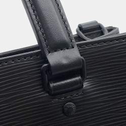 Pre Owned حقيبة لويس فيتون ساك بلات فولد نوير جلد إيبي