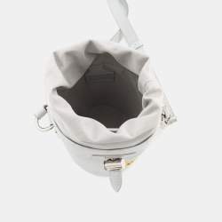 مملوكة مسبقًا حقيبة لوي فيتون شالك نانو رمادي أبيض مونوجرام