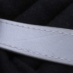 مملوكة مسبقًا حقيبة لوي فيتون شالك نانو رمادي أبيض مونوجرام