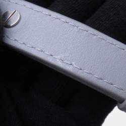 مملوكة مسبقًا حقيبة لوي فيتون شالك نانو رمادي أبيض مونوجرام