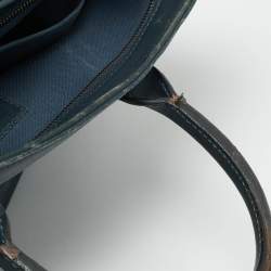 Pre Owned Louis Vuitton 7 Days a Week Blue Damier Inifini Leather Bag