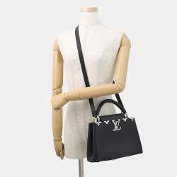 Pre Owned حقيبة لويس فيتون بارناسيه كابوسين سواروفسكي جلد عجل ناعم أسود سواروفسكي بحجم بي بي