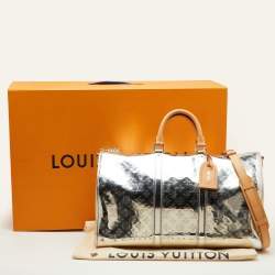 Pre Owned Louis Vuitton Keepall Bandoulière 50 Miroir Monogram Canvas Travel Bag
