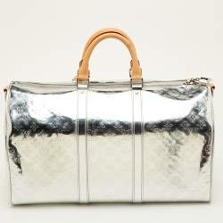 Pre Owned Louis Vuitton Keepall Bandoulière 50 Miroir Monogram Canvas Travel Bag