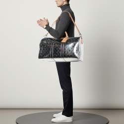 Pre Owned Louis Vuitton Keepall Bandoulière 50 Miroir Monogram Canvas Travel Bag