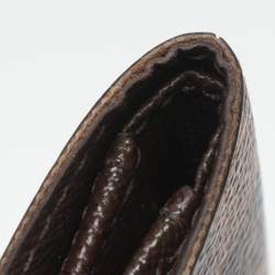 Pre Owned Louis Vuitton Damier Ebene Canvas Bifold