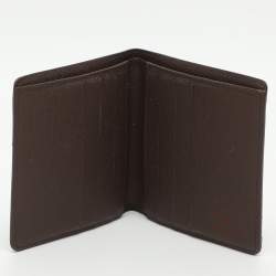 Pre Owned Louis Vuitton Damier Ebene Canvas Bifold