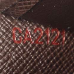Pre Owned Louis Vuitton Damier Ebene Canvas Bifold