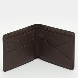 Pre Owned Louis Vuitton Multiple Damier Ebene Canvas Bifold Wallet