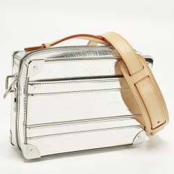 Pre Owned Louis Vuitton Soft Trunk Monogram Mirror Leather Top Handle Bag