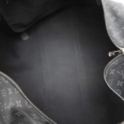 Pre Owned Louis Vuitton Keepall Bandoulière 55 Monogram Eclipse Canvas Bag