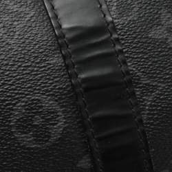 Pre Owned Louis Vuitton Keepall Bandoulière 55 Monogram Eclipse Canvas Bag