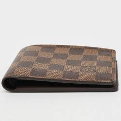 مملوكة مسبقًا Louis Vuitton Multiple Damier Ebene Canvas Bifold Wallet