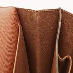 Pre Owned Louis Vuitton Serviette Conseiller Cipango Gold Epi Leather Briefcase Bag