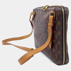 Pre Owned حقيبة ماسنجر لوي فيتون بنية قماش مغلف و جلد سوفت ترانك
