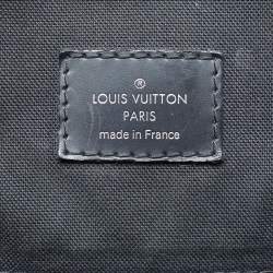 مملوكة مسبقًا Louis Vuitton Christopher MM Black Damier Graphite Canvas Backpack
