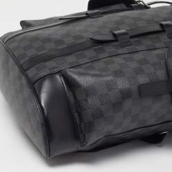 مملوكة مسبقًا Louis Vuitton Christopher MM Black Damier Graphite Canvas Backpack