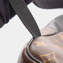 Pre Owned Louis Vuitton Josh Rucksack Coated Canvas And Leather Monogram Macassar Backpack Brown Black