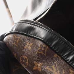 Pre Owned Louis Vuitton Josh Rucksack Coated Canvas And Leather Monogram Macassar Backpack Brown Black