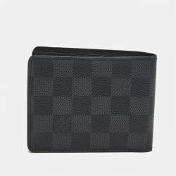Pre Owned Louis Vuitton Damier Graphite Slender Wallet
