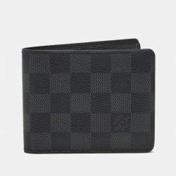 Pre Owned Louis Vuitton Damier Graphite Slender Wallet