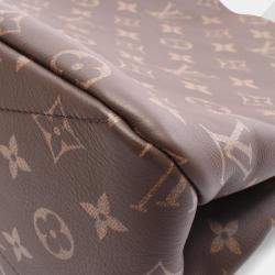 Pre Owned Louis Vuitton Shopper Tote Mm Bag Leather Monogram Brown