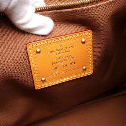 Pre Owned Louis Vuitton Shopper Tote Mm Bag Leather Monogram Brown